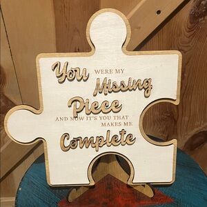 Wooden Puzzle Piece Home Decor